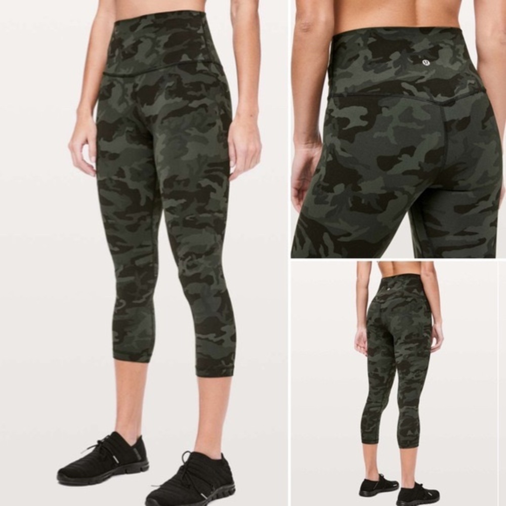 Lululemon camo cropped align legging